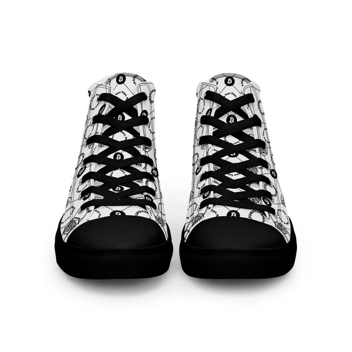 HODL High-Top Canvas für Damen "First Edition White" Black Sole - HODL High-Top Canvas für Damen "First Edition White" Black Sole - 5 | Exklusive High Top Streetwear von HODL®