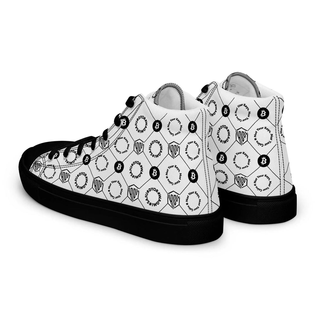 HODL High-Top Canvas für Damen "First Edition White" Black Sole - HODL High-Top Canvas für Damen "First Edition White" Black Sole - 5 | Exklusive High Top Streetwear von HODL®