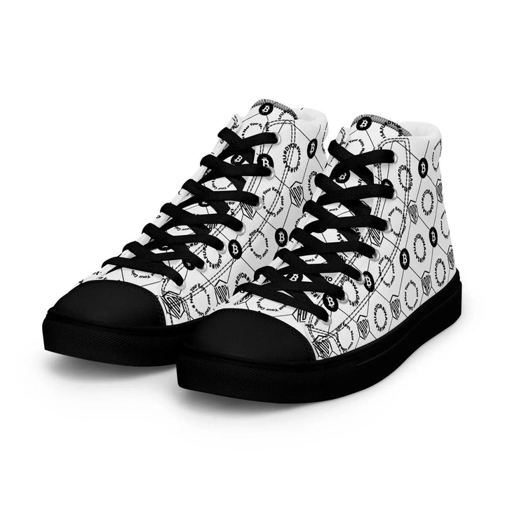 HODL High-Top Canvas für Damen "First Edition White" Black Sole - HODL High-Top Canvas für Damen "First Edition White" Black Sole - 5 | Exklusive High Top Streetwear von HODL®
