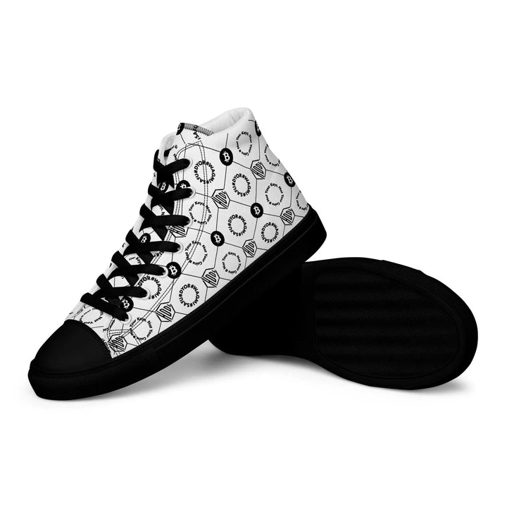 HODL High-Top Canvas für Damen "First Edition White" Black Sole - HODL High-Top Canvas für Damen "First Edition White" Black Sole - 5 | Exklusive High Top Streetwear von HODL®