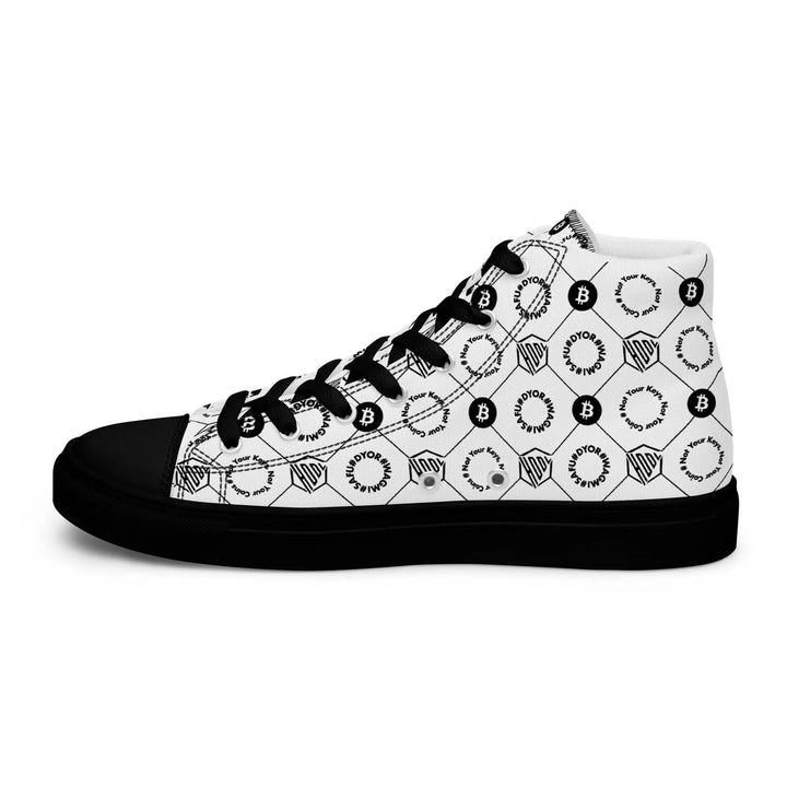HODL High-Top Canvas für Damen "First Edition White" Black Sole - HODL High-Top Canvas für Damen "First Edition White" Black Sole - 5 | Exklusive High Top Streetwear von HODL®