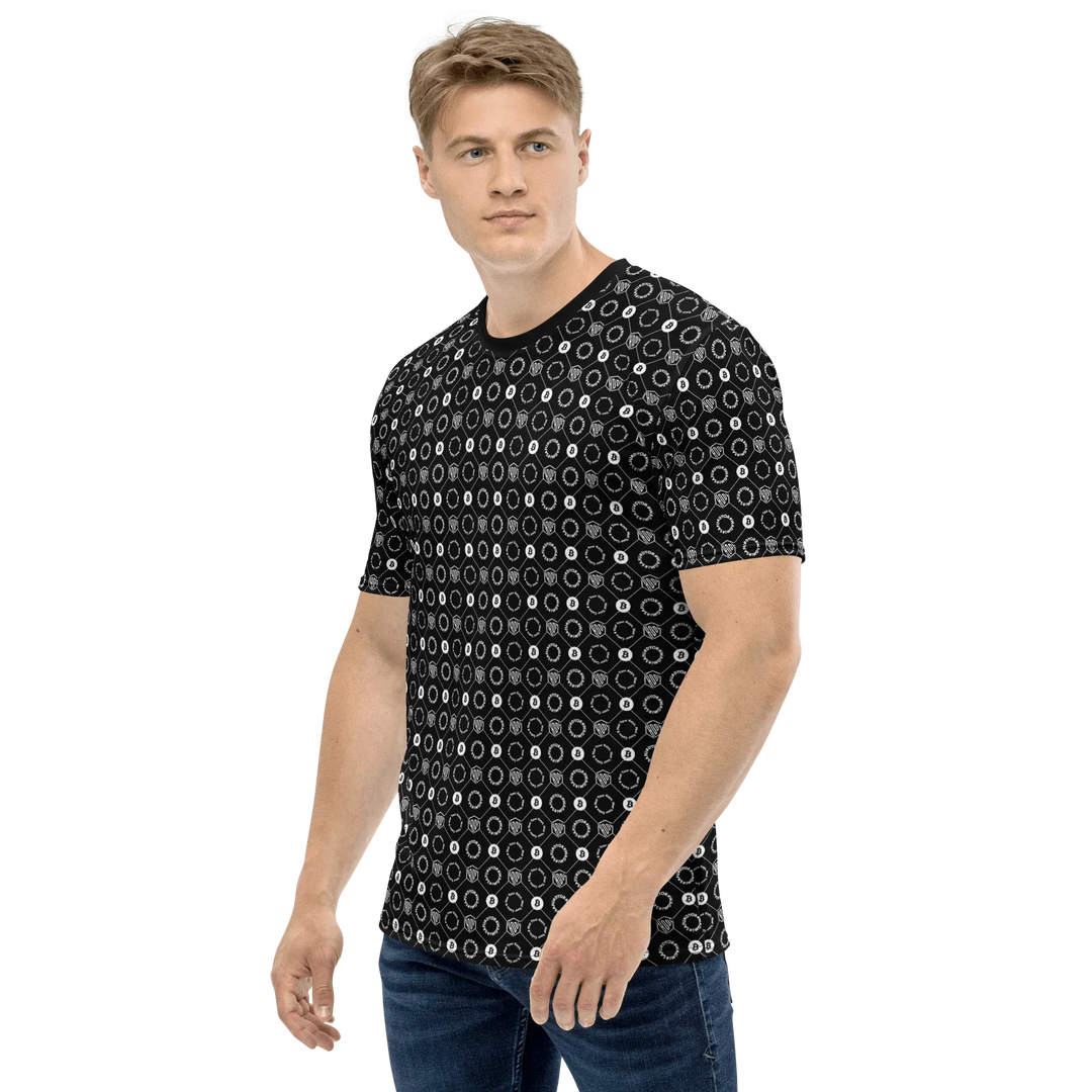 HODL Design T-Shirt Hash Grid (Kopie) - HODL Design T-Shirt Hash Grid (Kopie) - XS / HODL DESIGN – Hash Grid | Exklusive T-Shirt Streetwear von HODL®