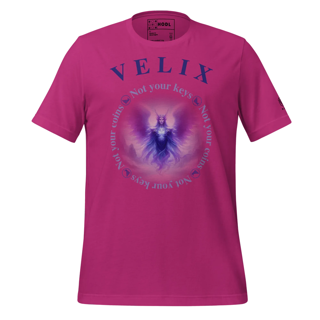 VELIX Crypto T-Shirt - VELIX Crypto T-Shirt - Chain Violet / S | Exklusive T-Shirt Streetwear von HODL®