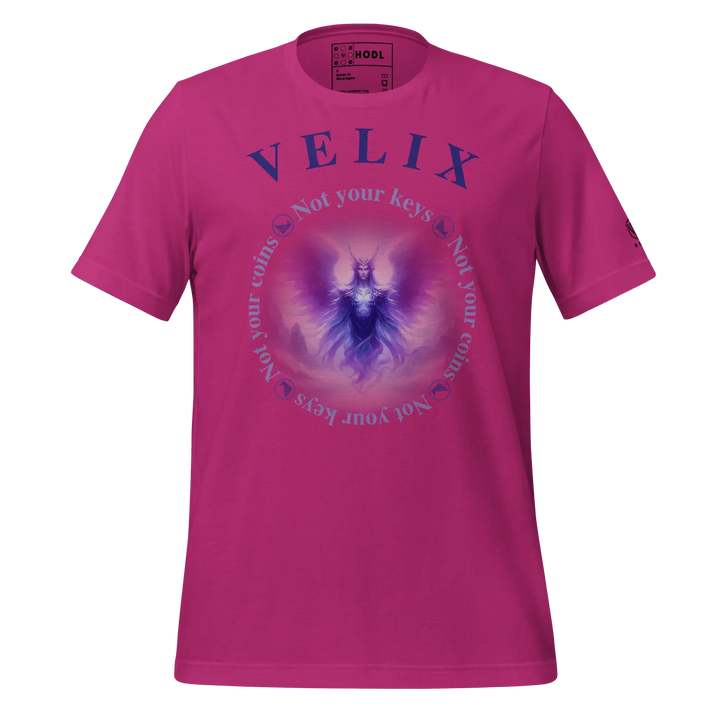 VELIX Crypto T-Shirt - VELIX Crypto T-Shirt - Chain Violet / S | Exklusive T-Shirt Streetwear von HODL®