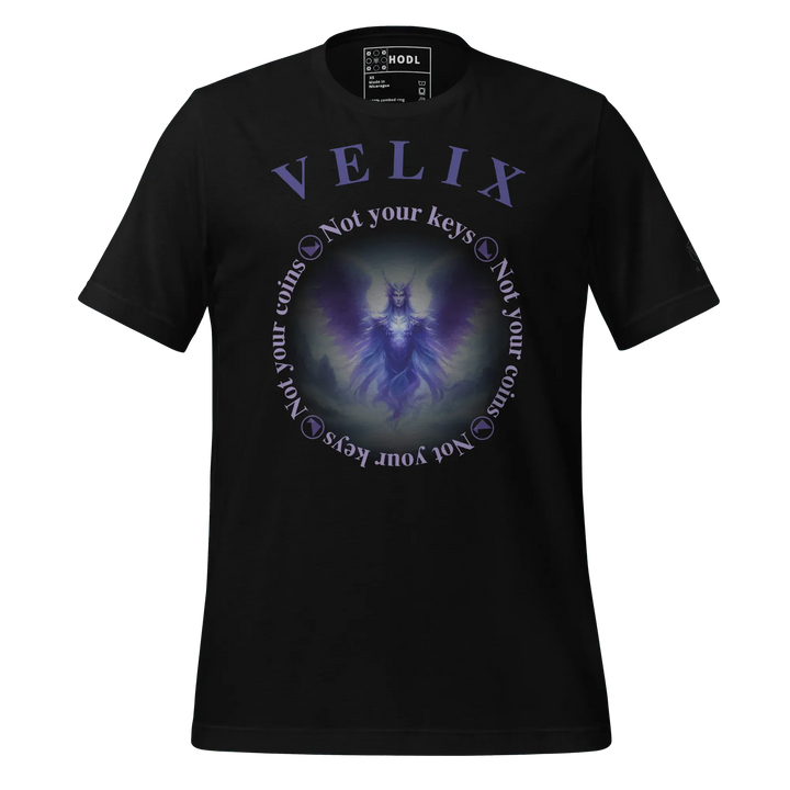 VELIX Crypto T-Shirt - VELIX Crypto T-Shirt - Private Key / XS | Exklusive T-Shirt Streetwear von HODL®
