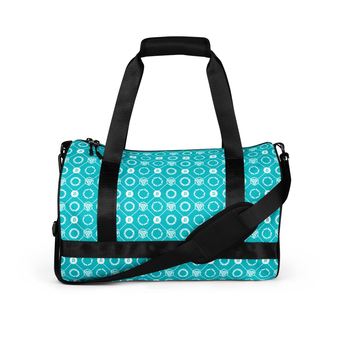 Gym Bag - HODL DESIGN - Gym Bag - HODL DESIGN - HODL DESIGN – Aqua Grid | Exklusive Gym Bag Streetwear von HODL®