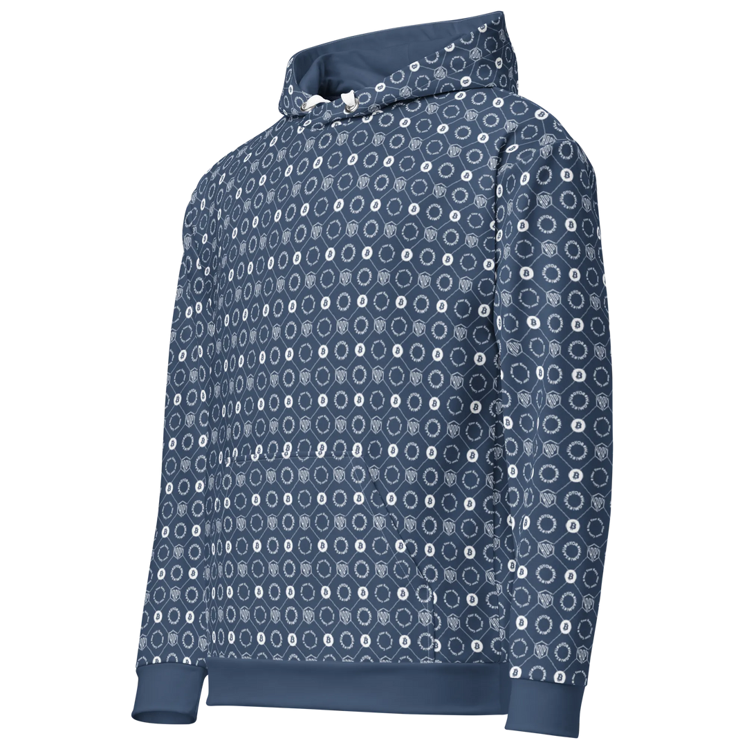 Entwurf Varianten HODL Unisex Hoodie "FIRST EDITION" - Entwurf Varianten HODL Unisex Hoodie "FIRST EDITION" - XS / HODL DESIGN – Sky Grid | Exklusive Hoodie Streetwear von HODL®