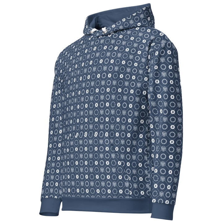 Entwurf Varianten HODL Unisex Hoodie "FIRST EDITION" - Entwurf Varianten HODL Unisex Hoodie "FIRST EDITION" - XS / HODL DESIGN – Sky Grid | Exklusive Hoodie Streetwear von HODL®