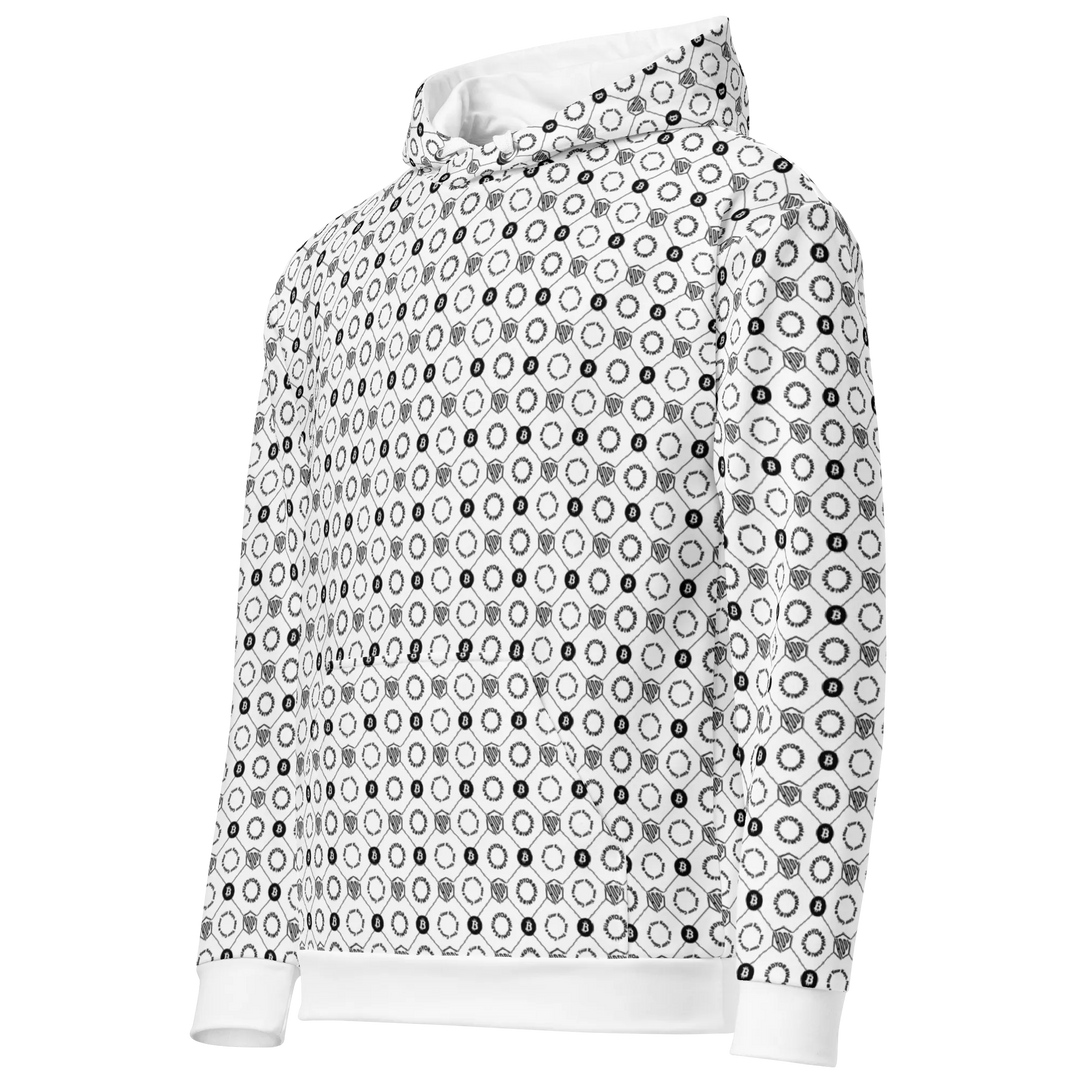 Entwurf Varianten HODL Unisex Hoodie "FIRST EDITION" - Entwurf Varianten HODL Unisex Hoodie "FIRST EDITION" - XS / HODL DESIGN – Sky Grid | Exklusive Hoodie Streetwear von HODL®