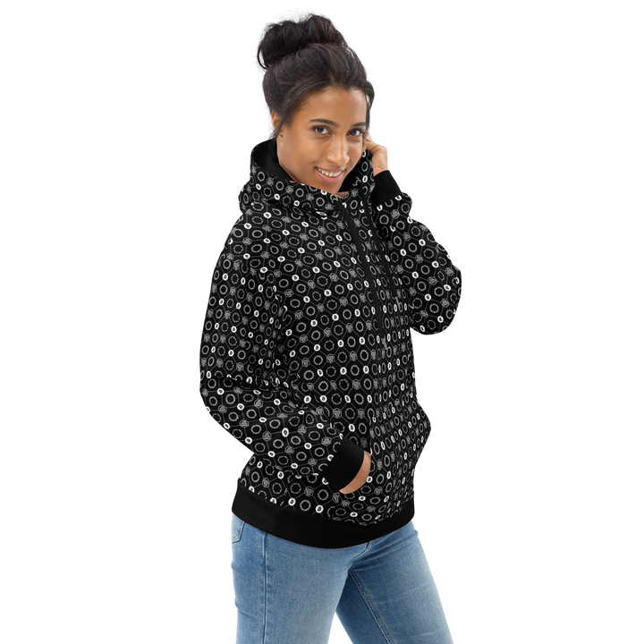 Entwurf Varianten HODL Unisex Hoodie "FIRST EDITION" - Entwurf Varianten HODL Unisex Hoodie "FIRST EDITION" - XS / HODL DESIGN – Sky Grid | Exklusive Hoodie Streetwear von HODL®