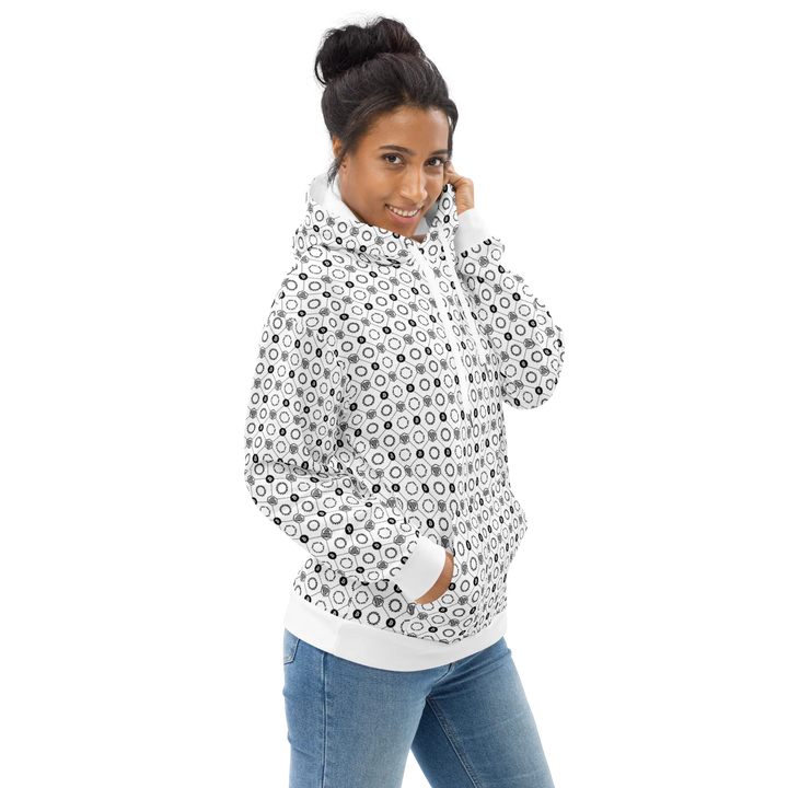 Entwurf Varianten HODL Unisex Hoodie "FIRST EDITION" - Entwurf Varianten HODL Unisex Hoodie "FIRST EDITION" - XS / HODL DESIGN – Sky Grid | Exklusive Hoodie Streetwear von HODL®