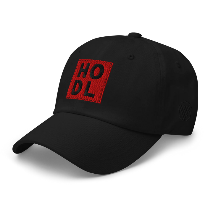 HODL Dad Hat – Red Box Black - HODL Dad Hat – Red Box Black - Private Key | Exklusive Hat Streetwear von HODL®