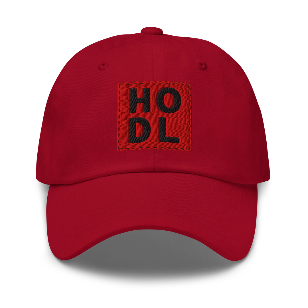 HODL Dad Hat – Red Box Black - HODL Dad Hat – Red Box Black - Private Key | Exklusive Hat Streetwear von HODL®