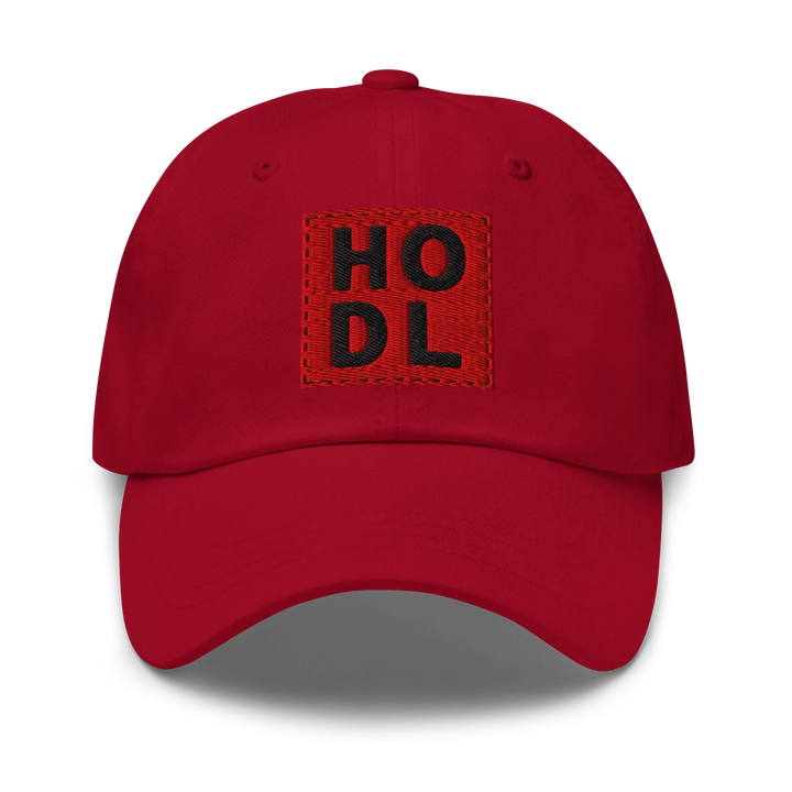 HODL Dad Hat – Red Box Black - HODL Dad Hat – Red Box Black - Private Key | Exklusive Hat Streetwear von HODL®