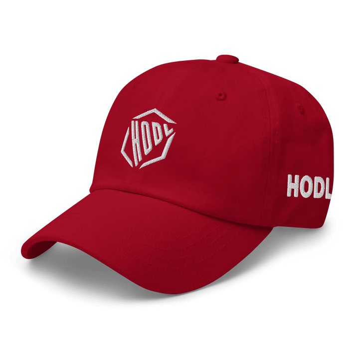 HODL Dad Hat – HODL Design White - HODL Dad Hat – HODL Design White - Red Pill | Exklusive Hat Streetwear von HODL®