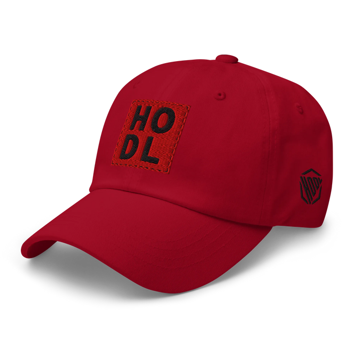 HODL Dad Hat – Red Box Black - HODL Dad Hat – Red Box Black - Red Pill | Exklusive Hat Streetwear von HODL®