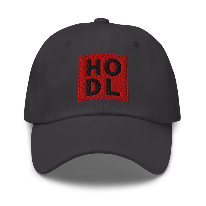 HODL Dad Hat – Red Box Black - HODL Dad Hat – Red Box Black - Private Key | Exklusive Hat Streetwear von HODL®