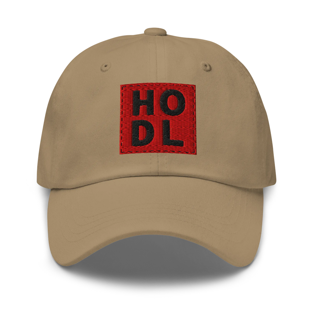 HODL Dad Hat – Red Box Black - HODL Dad Hat – Red Box Black - Private Key | Exklusive Hat Streetwear von HODL®