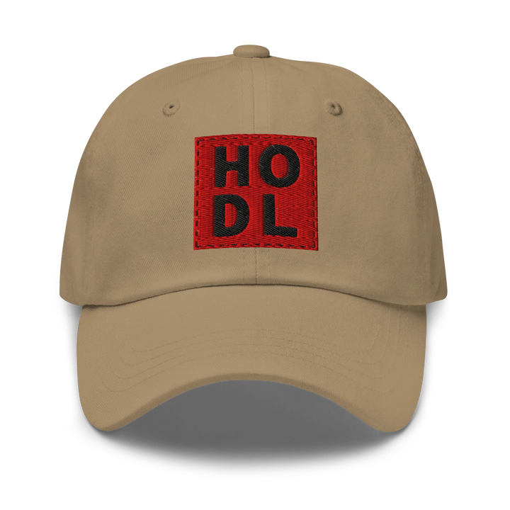HODL Dad Hat – Red Box Black - HODL Dad Hat – Red Box Black - Private Key | Exklusive Hat Streetwear von HODL®