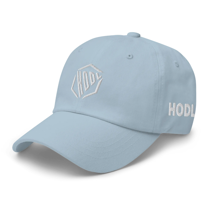 HODL Dad Hat – HODL Design White - HODL Dad Hat – HODL Design White - Skychain | Exklusive Hat Streetwear von HODL®
