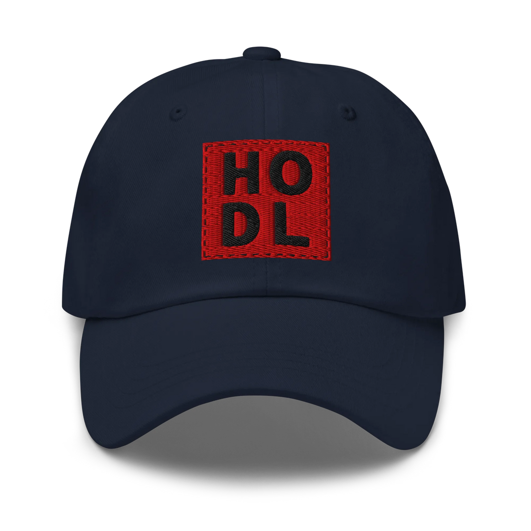 HODL Dad Hat – Red Box Black - HODL Dad Hat – Red Box Black - Private Key | Exklusive Hat Streetwear von HODL®
