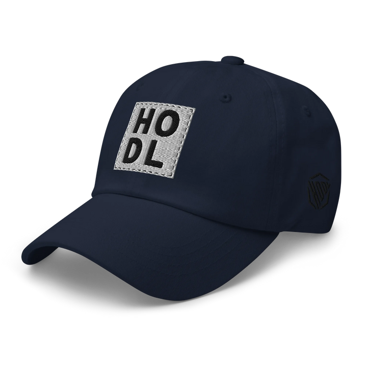 HODL Dad Hat – White Box - HODL Dad Hat – White Box - Dark Mode | Exklusive Hat Streetwear von HODL®
