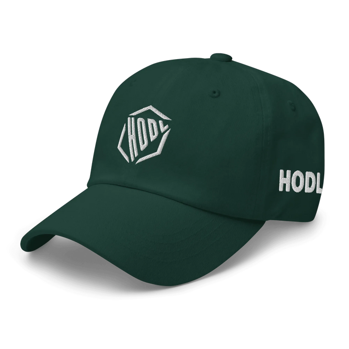 HODL Dad Hat – HODL Design White - HODL Dad Hat – HODL Design White - Validator Green | Exklusive Hat Streetwear von HODL®