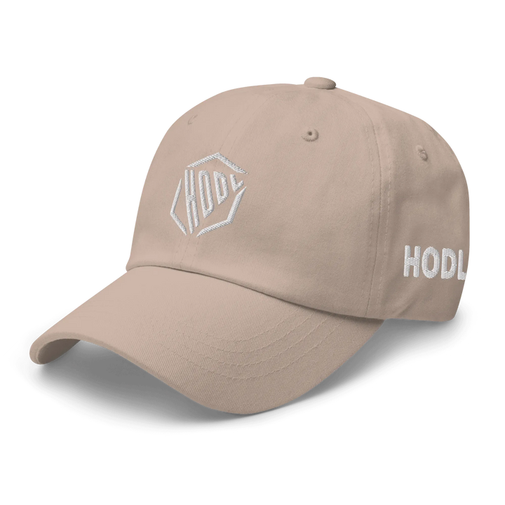HODL Dad Hat – HODL Design White - HODL Dad Hat – HODL Design White - Cold Stack | Exklusive Hat Streetwear von HODL®