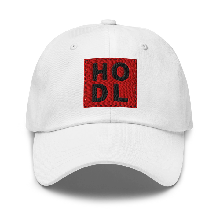 HODL Dad Hat – Red Box Black - HODL Dad Hat – Red Box Black - Private Key | Exklusive Hat Streetwear von HODL®