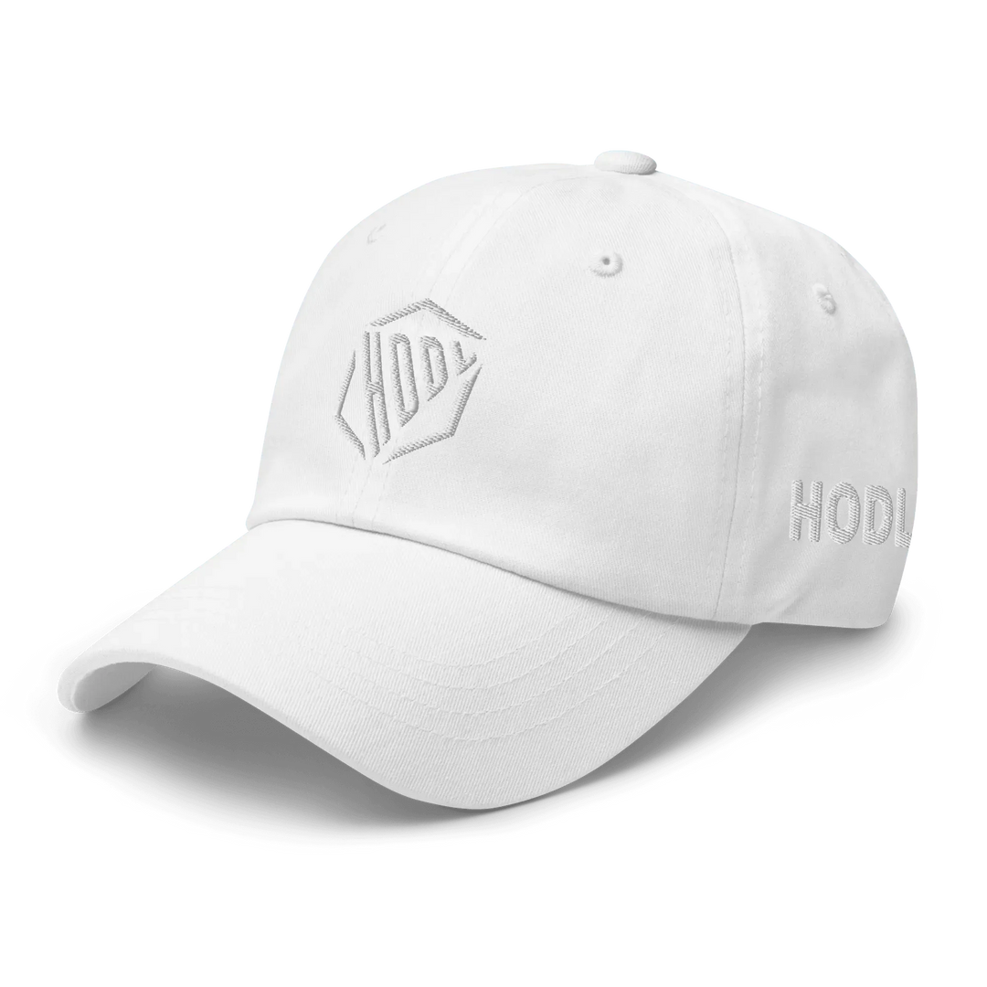 HODL Dad Hat – HODL Design White - HODL Dad Hat – HODL Design White - Genesis Mint | Exklusive Hat Streetwear von HODL®