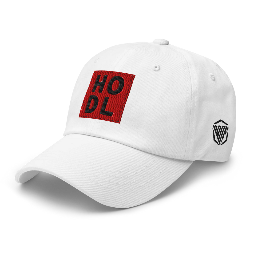 HODL Dad Hat – Red Box Black - HODL Dad Hat – Red Box Black - Genesis Mint | Exklusive Hat Streetwear von HODL®