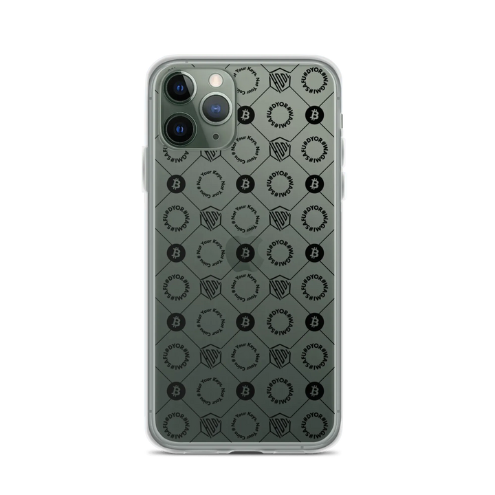 HODL iPhone Silikon Clear Case "First Edition Black" - HODL iPhone Silikon Clear Case "First Edition Black" - iPhone 11 Pro | Exklusive Smartphone Hülle Streetwear von HODL®