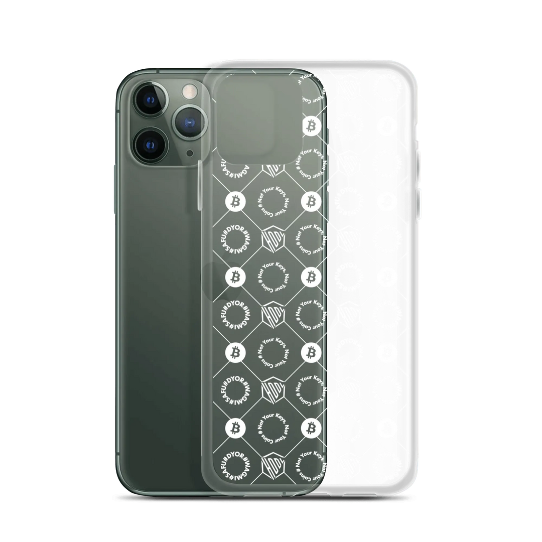 HODL iPhone Silikon Clear Case "FIRST EDITION WHITE" - HODL iPhone Silikon Clear Case "FIRST EDITION WHITE" - iPhone 11 | Exklusive Smartphone Hülle Streetwear von HODL®