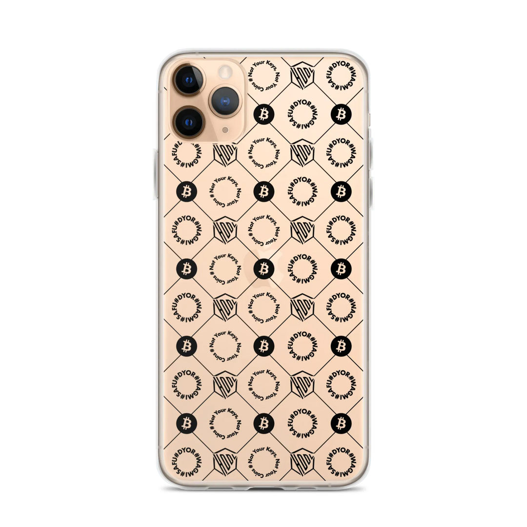 HODL iPhone Silikon Clear Case "First Edition Black" - HODL iPhone Silikon Clear Case "First Edition Black" - iPhone 11 Pro Max | Exklusive Smartphone Hülle Streetwear von HODL®