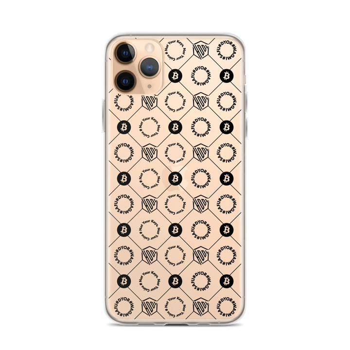 HODL iPhone Silikon Clear Case "First Edition Black" - HODL iPhone Silikon Clear Case "First Edition Black" - iPhone 11 Pro Max | Exklusive Smartphone Hülle Streetwear von HODL®