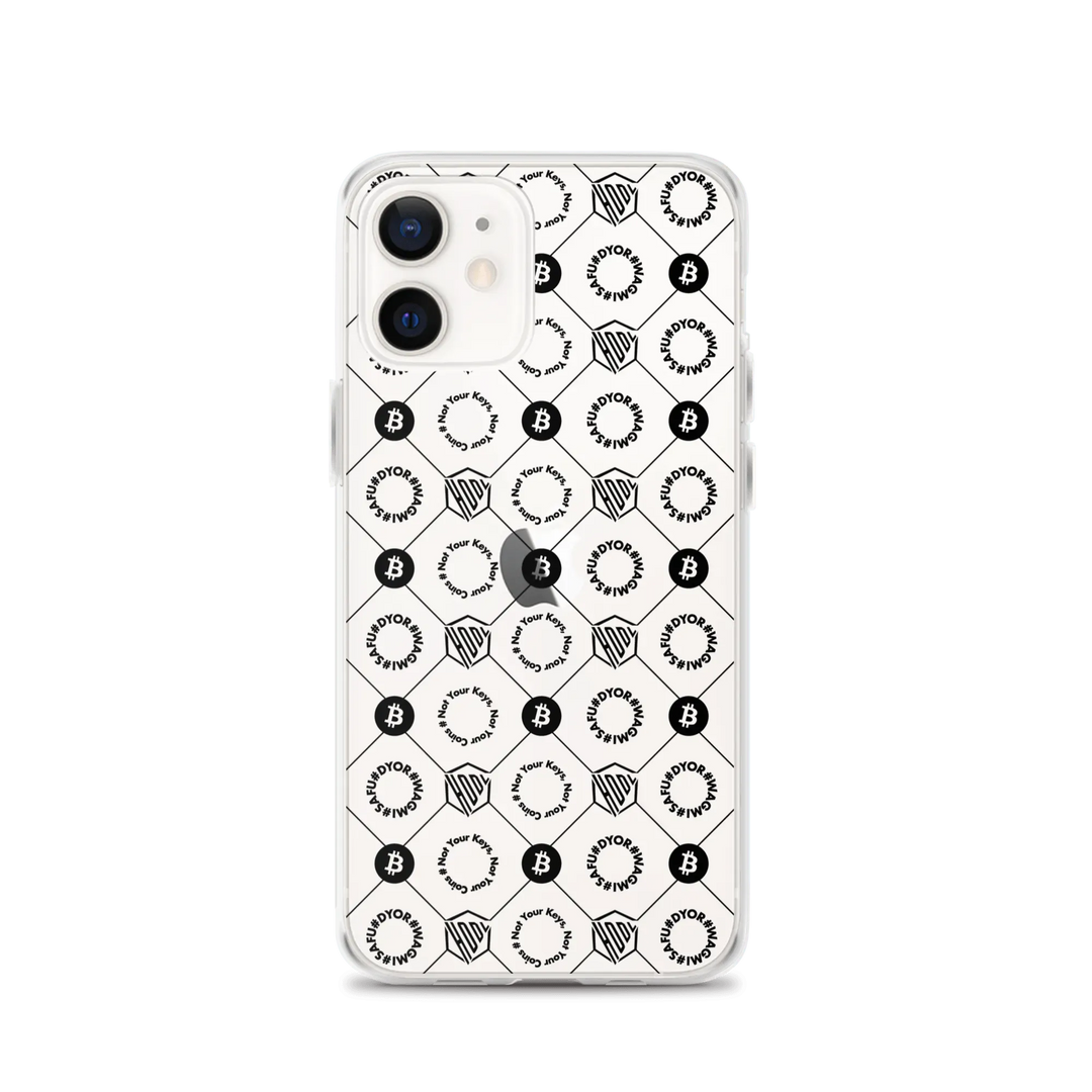 HODL iPhone Silikon Clear Case "First Edition Black" - HODL iPhone Silikon Clear Case "First Edition Black" - iPhone 12 | Exklusive Smartphone Hülle Streetwear von HODL®