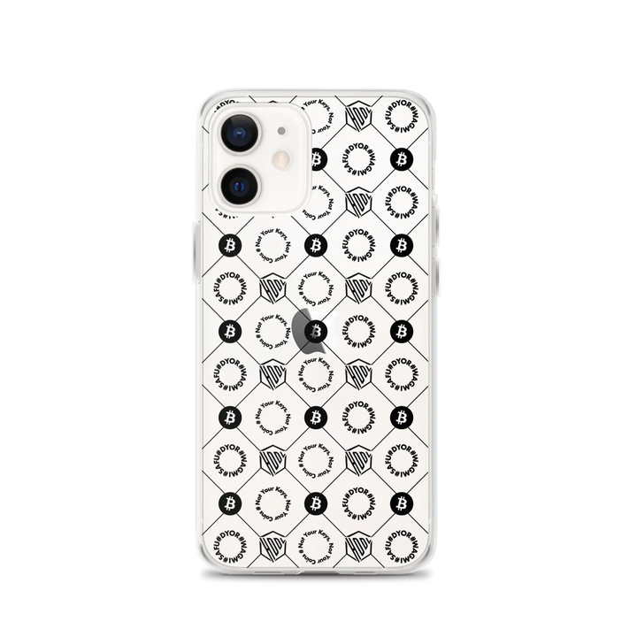 HODL iPhone Silikon Clear Case "First Edition Black" - HODL iPhone Silikon Clear Case "First Edition Black" - iPhone 12 | Exklusive Smartphone Hülle Streetwear von HODL®