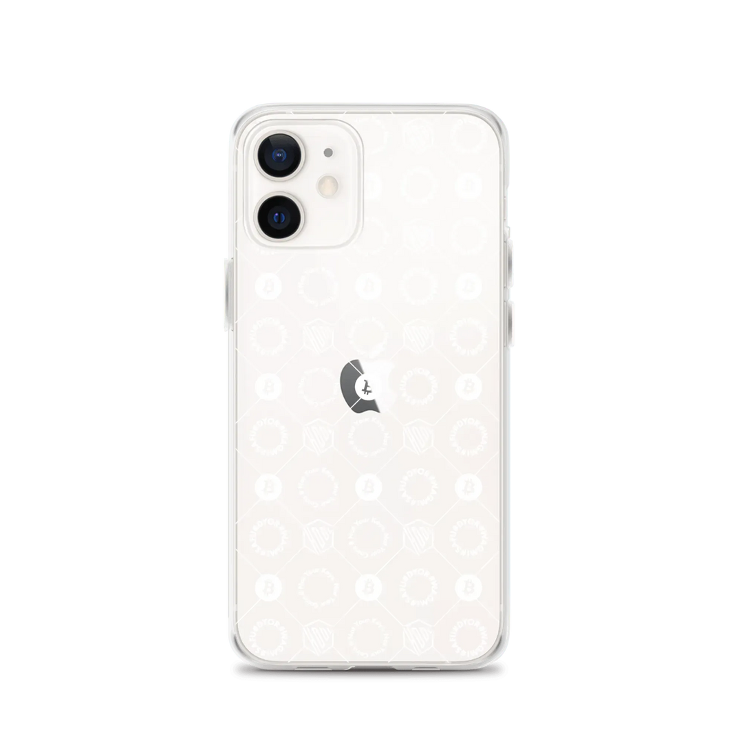 HODL iPhone Silikon Clear Case "FIRST EDITION WHITE" - HODL iPhone Silikon Clear Case "FIRST EDITION WHITE" - iPhone 12 | Exklusive Smartphone Hülle Streetwear von HODL®