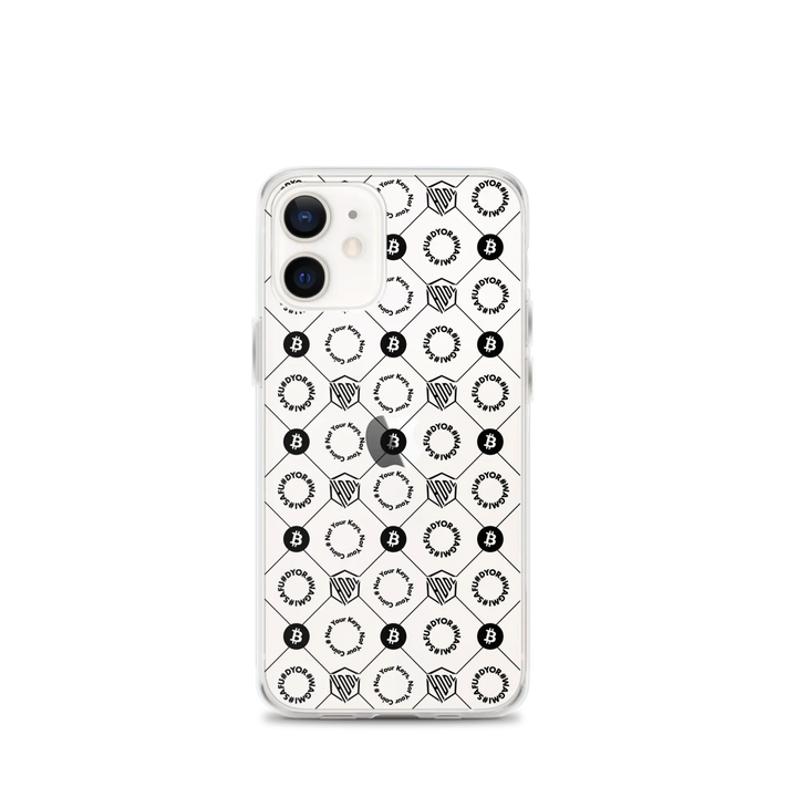 HODL iPhone Silikon Clear Case "First Edition Black" - HODL iPhone Silikon Clear Case "First Edition Black" - iPhone 12 mini | Exklusive Smartphone Hülle Streetwear von HODL®