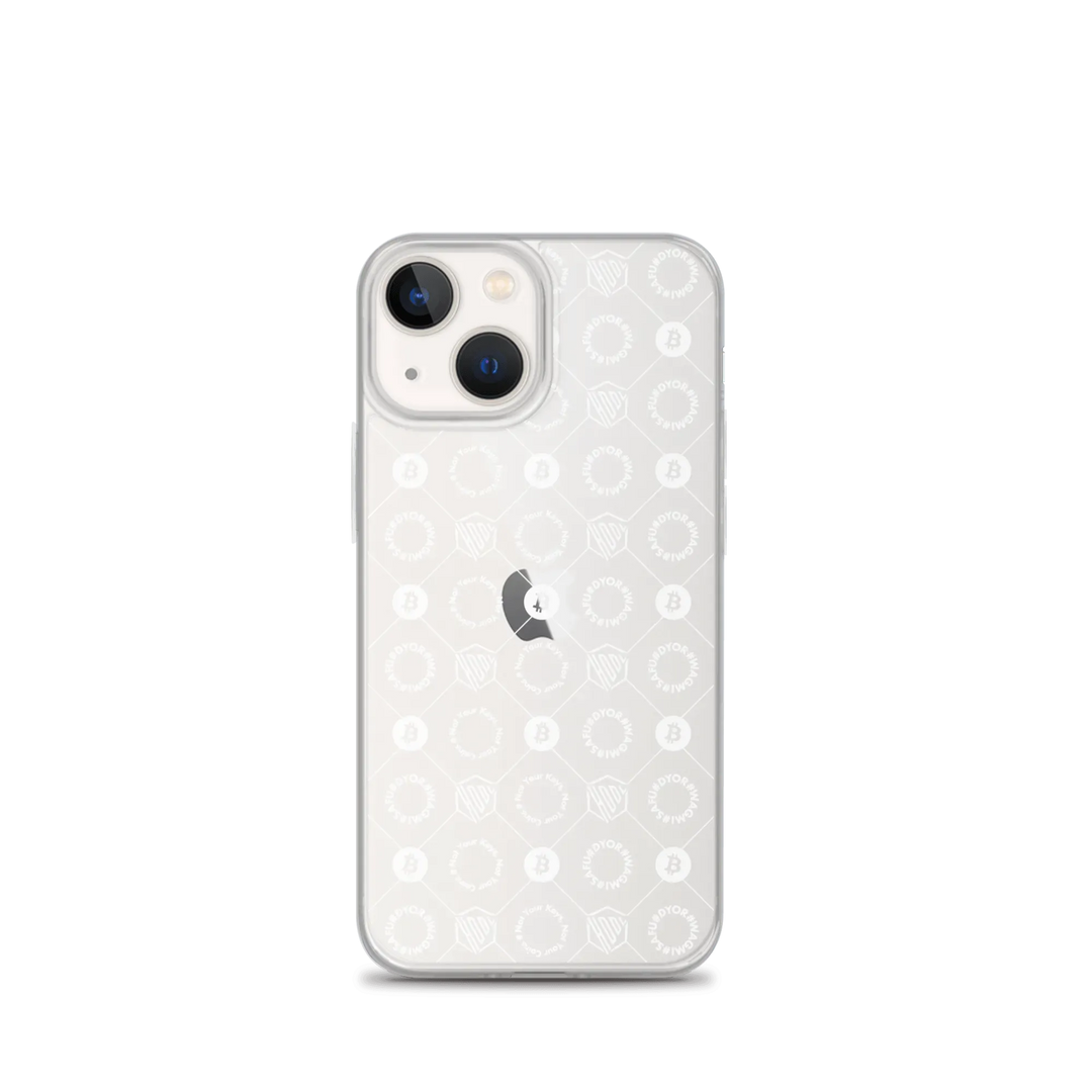 HODL iPhone Silikon Clear Case "FIRST EDITION WHITE" - HODL iPhone Silikon Clear Case "FIRST EDITION WHITE" - iPhone 13 mini | Exklusive Smartphone Hülle Streetwear von HODL®