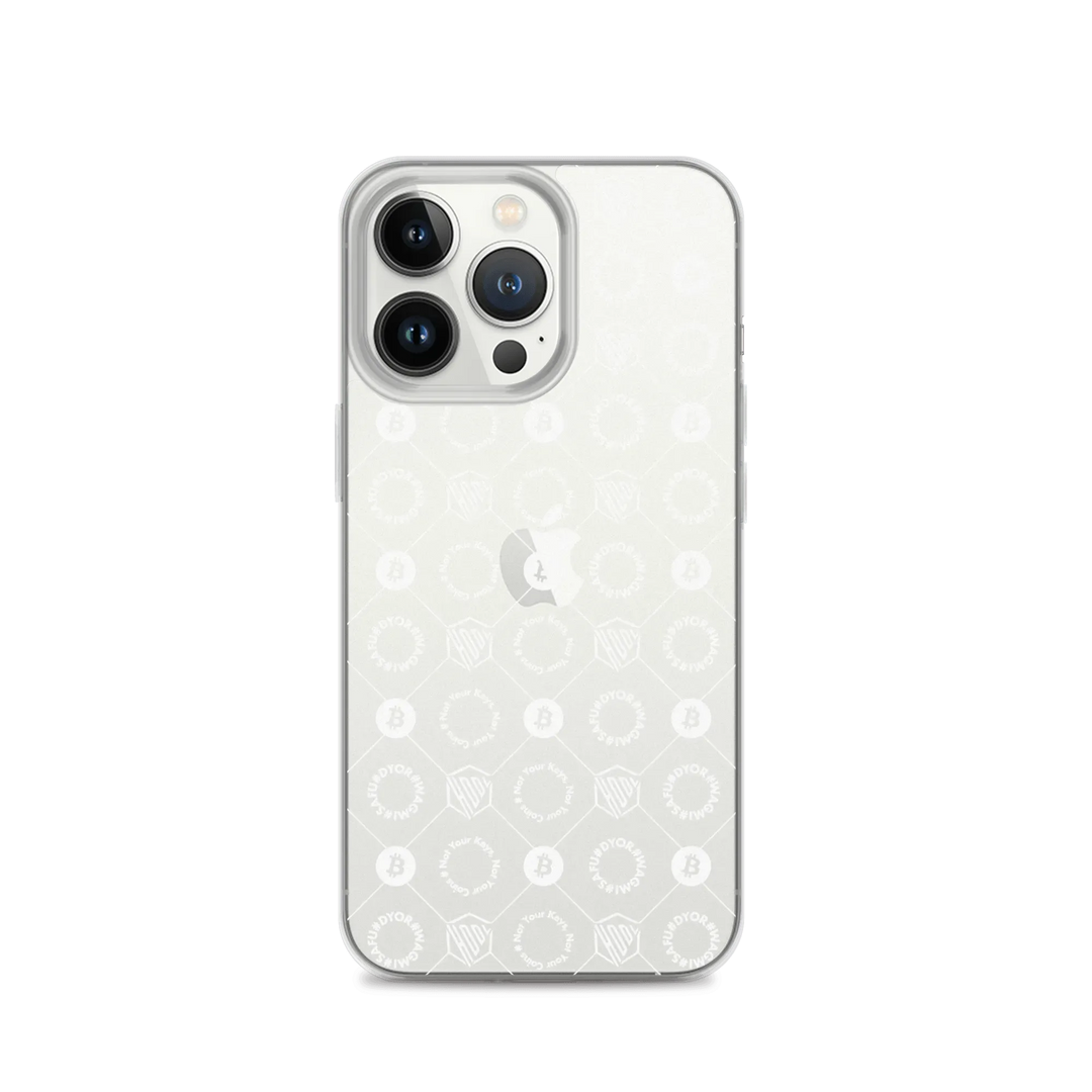 HODL iPhone Silikon Clear Case "FIRST EDITION WHITE" - HODL iPhone Silikon Clear Case "FIRST EDITION WHITE" - iPhone 13 Pro | Exklusive Smartphone Hülle Streetwear von HODL®