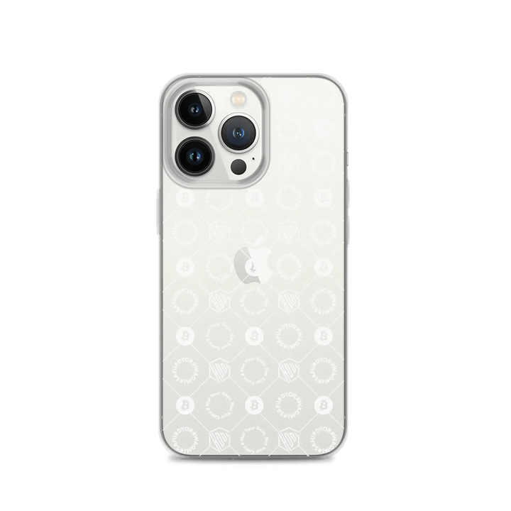 HODL iPhone Silikon Clear Case "FIRST EDITION WHITE" - HODL iPhone Silikon Clear Case "FIRST EDITION WHITE" - iPhone 13 Pro | Exklusive Smartphone Hülle Streetwear von HODL®