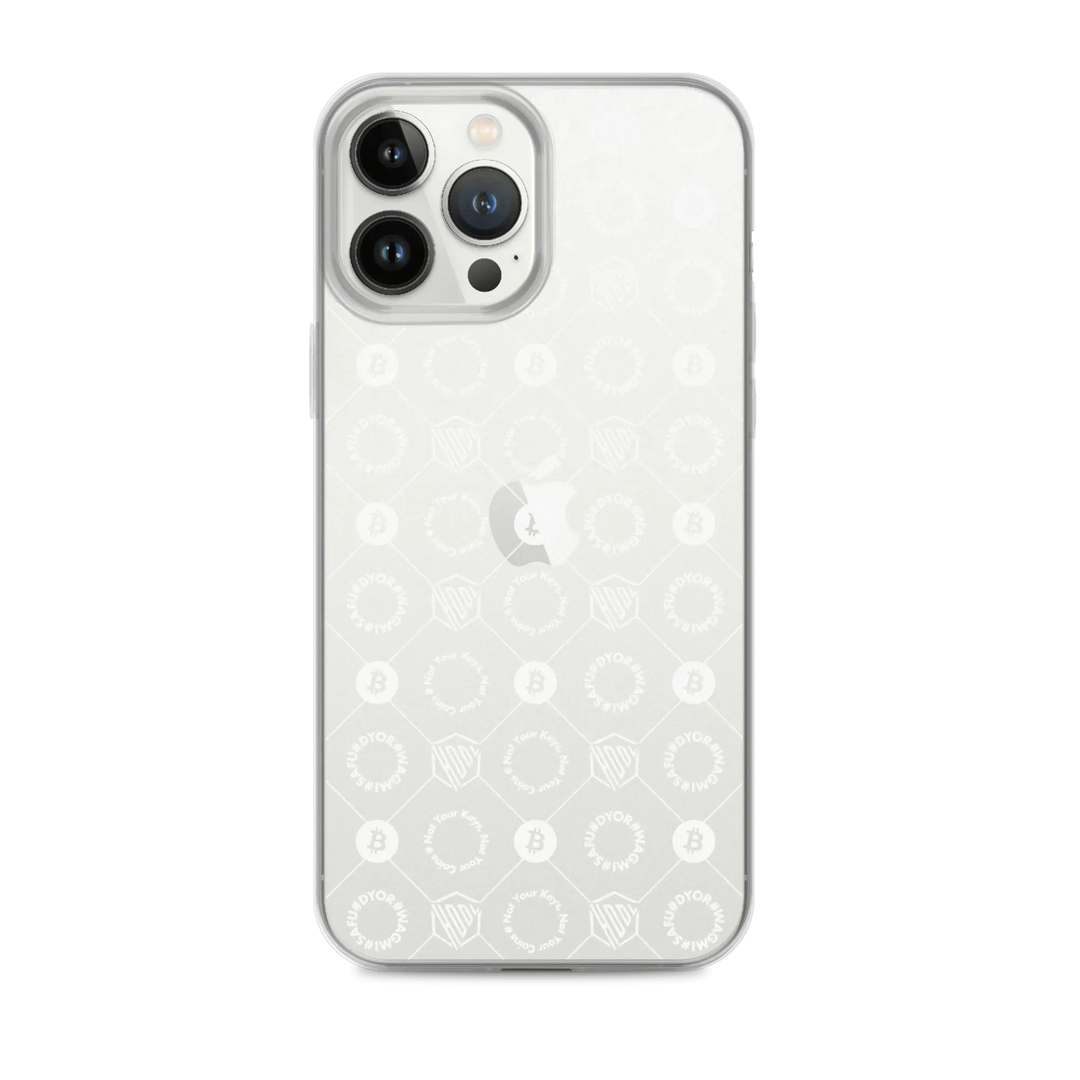 HODL iPhone Silikon Clear Case "FIRST EDITION WHITE" - HODL iPhone Silikon Clear Case "FIRST EDITION WHITE" - iPhone 13 Pro Max | Exklusive Smartphone Hülle Streetwear von HODL®