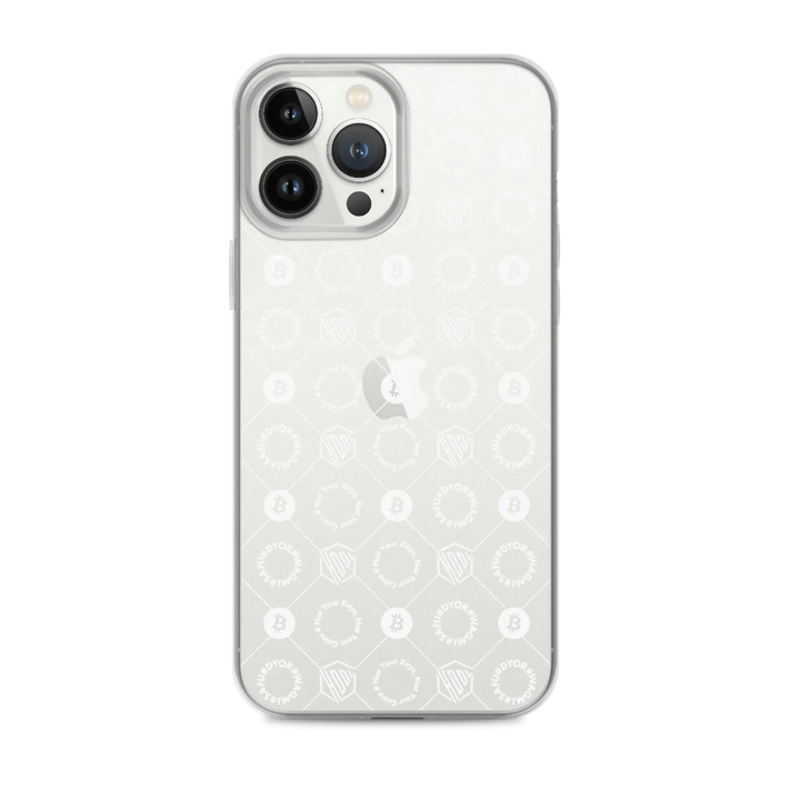HODL iPhone Silikon Clear Case "FIRST EDITION WHITE" - HODL iPhone Silikon Clear Case "FIRST EDITION WHITE" - iPhone 13 Pro Max | Exklusive Smartphone Hülle Streetwear von HODL®