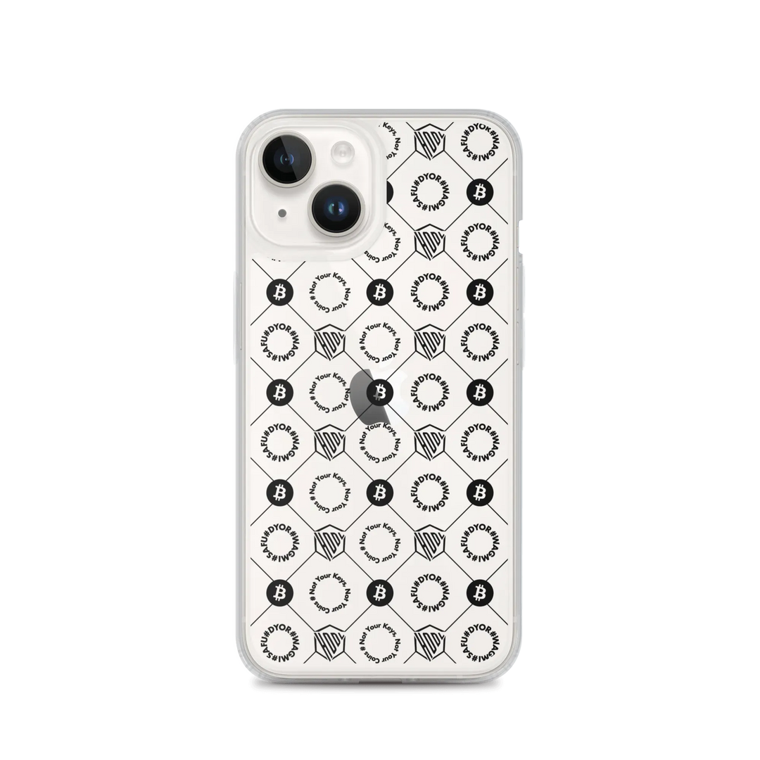 HODL iPhone Silikon Clear Case "First Edition Black" - HODL iPhone Silikon Clear Case "First Edition Black" - iPhone 14 | Exklusive Smartphone Hülle Streetwear von HODL®