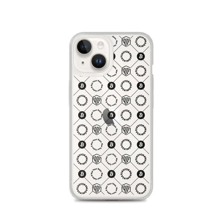 HODL iPhone Silikon Clear Case "First Edition Black" - HODL iPhone Silikon Clear Case "First Edition Black" - iPhone 14 | Exklusive Smartphone Hülle Streetwear von HODL®