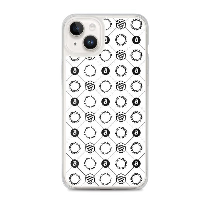 HODL iPhone Silikon Case "First Edition White" - HODL iPhone Silikon Case "First Edition White" - iPhone 14 Plus | Exklusive Smartphone Hülle Streetwear von HODL®