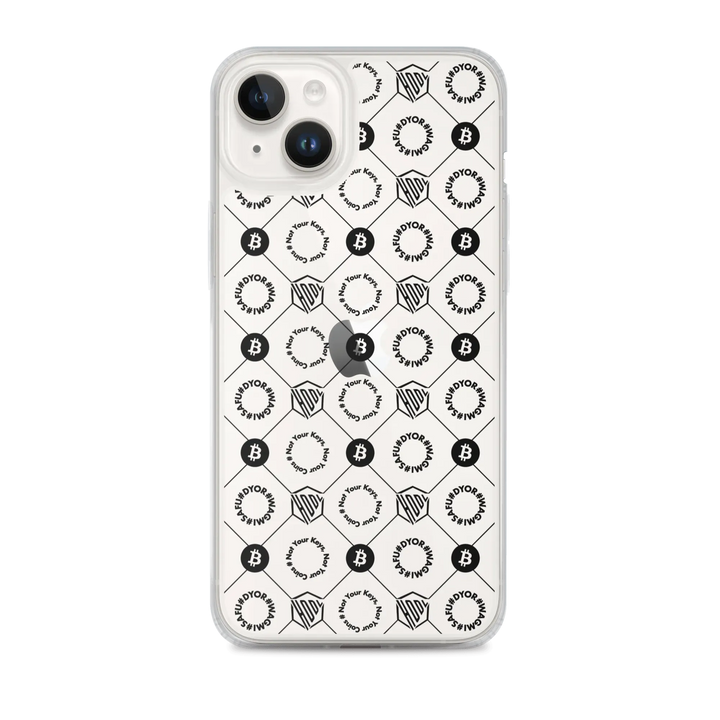 HODL iPhone Silikon Clear Case "First Edition Black" - HODL iPhone Silikon Clear Case "First Edition Black" - iPhone 14 Plus | Exklusive Smartphone Hülle Streetwear von HODL®