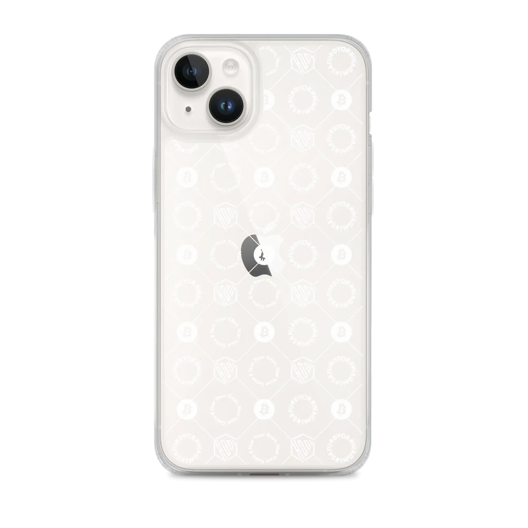 HODL iPhone Silikon Clear Case "FIRST EDITION WHITE" - HODL iPhone Silikon Clear Case "FIRST EDITION WHITE" - iPhone 14 Plus | Exklusive Smartphone Hülle Streetwear von HODL®