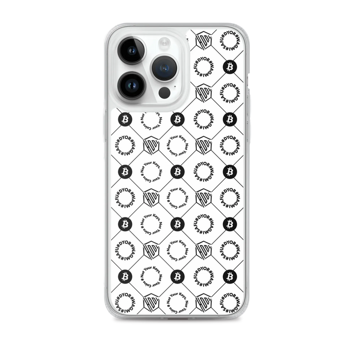 HODL iPhone Silikon Case "First Edition White" - HODL iPhone Silikon Case "First Edition White" - iPhone 14 Pro Max | Exklusive Smartphone Hülle Streetwear von HODL®